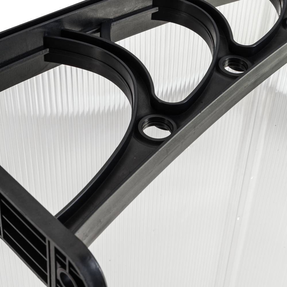 Household Application Door Window Rain Cover Eaves Black Bracket